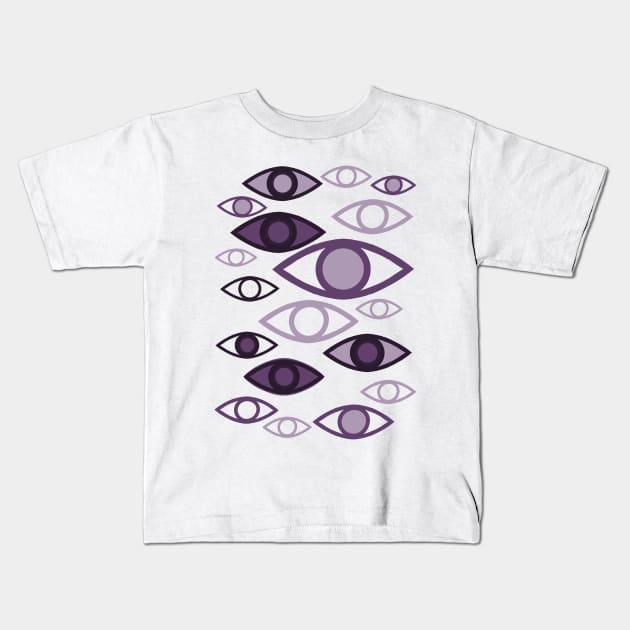 All seeing eye Kids T-Shirt by Harlotquen